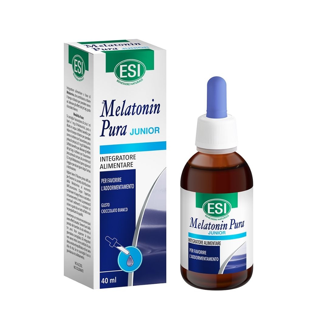 Esi Melatonin Pura Junior Integratore Alimentare in Gocce Sonno Bambini 40 ml