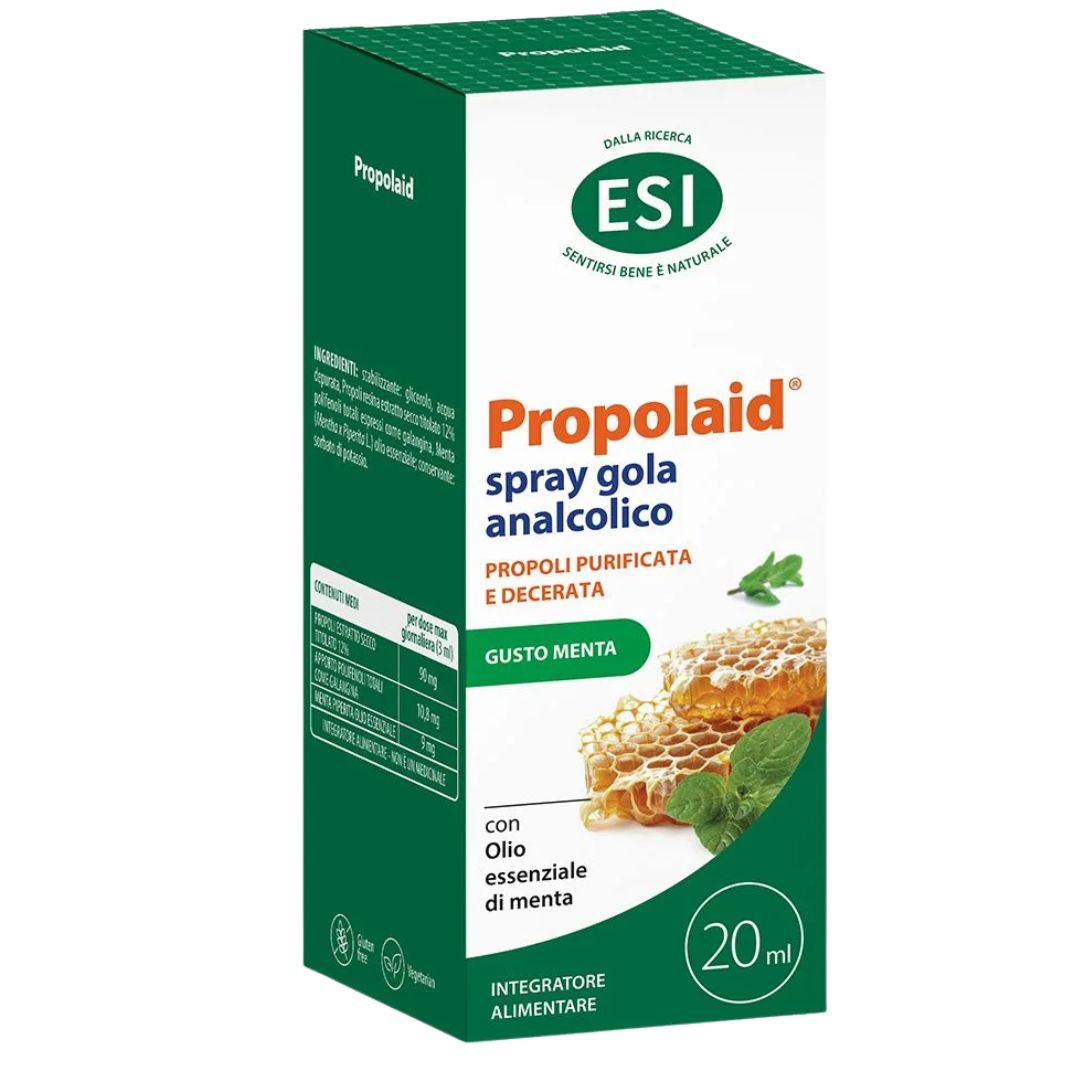 Esi Propolaid PropolGola Spray Integratore Analcolico per la Gola Menta 20 ml