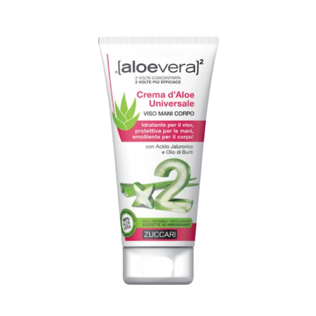 Zuccari Aloevera2 Crema d'Aloe Universale Viso Mani Corpo 75 ml