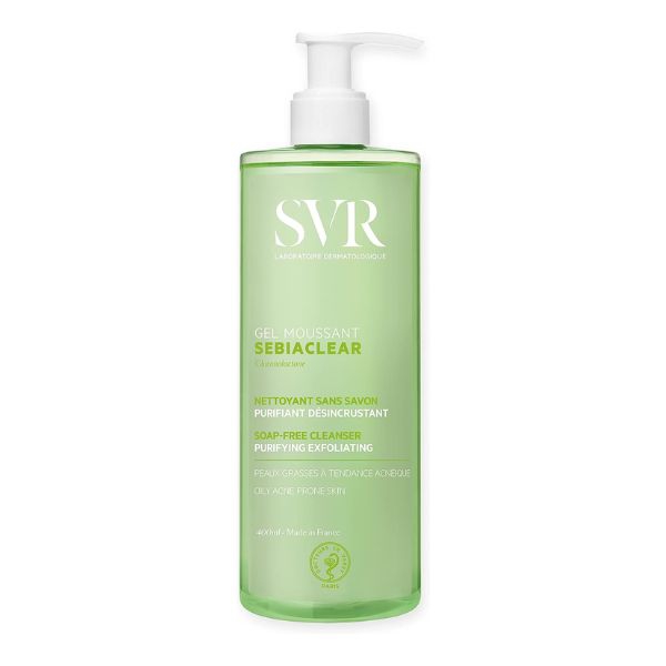 Laboratoires Svr Sebiaclear Gel Moussant Detergente Viso per Pelli Grasse 400 ml