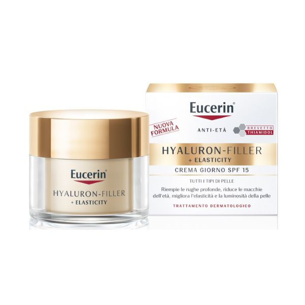 Eucerin Hyaluron Filler   Elasticity Crema Viso Giorno Antirughe SPF15 50 ml