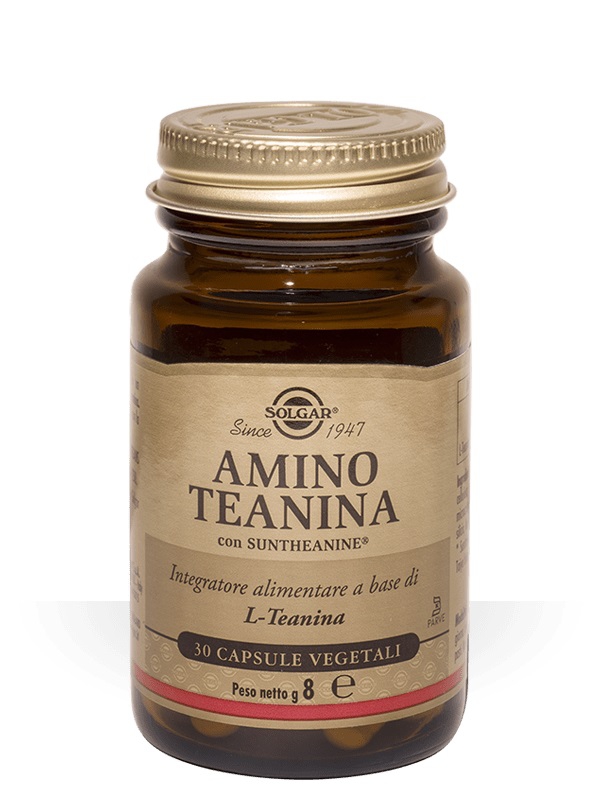 Solgar Amino Teanina Integratore Alimentare 30 Capsule
