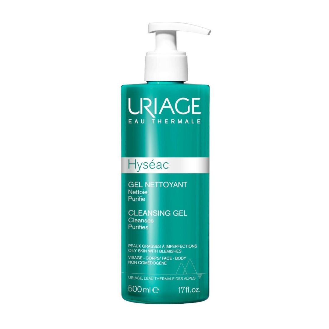 Uriage Hyseac Gel Detergente Purificante Viso per Pelle Grassa 500 ml