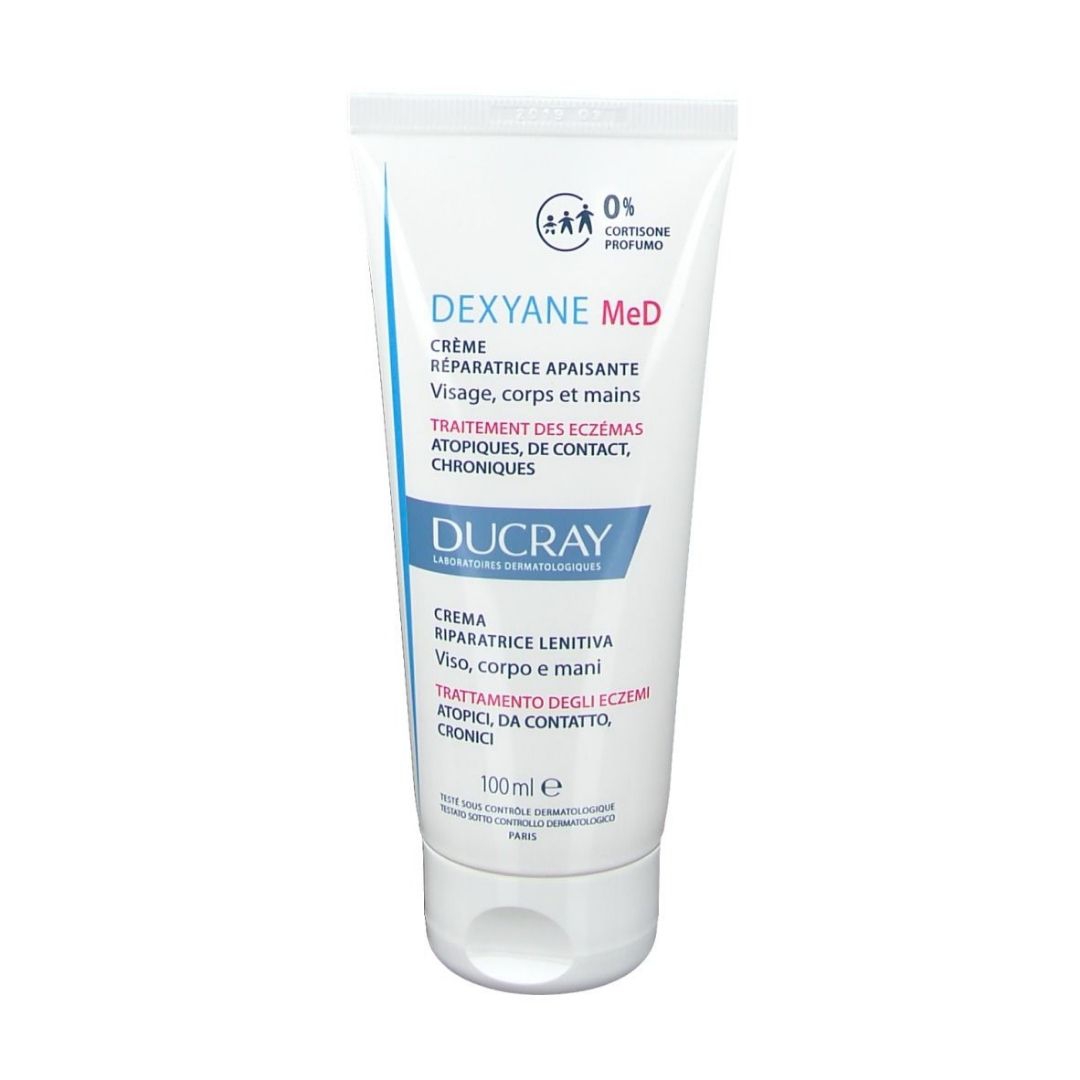 Ducray Dexyane MeD Crema Riparatrice Lenitiva Viso Corpo e Mani 100 ml