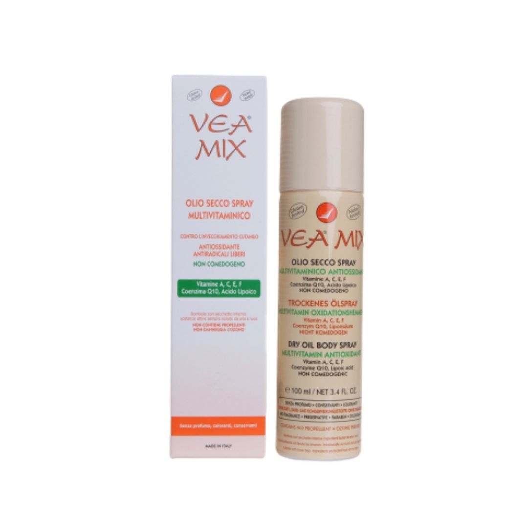 VEA Mix Olio Secco Spray Multivitaminico Per Pelle Secca o Arrossata 100ml