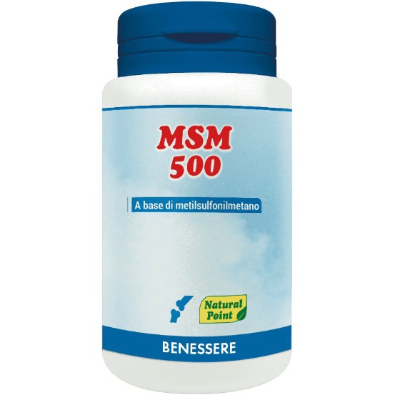Natural Point MSM 500 Integratore Alimentare Vitamine Minerali 100 Capsule