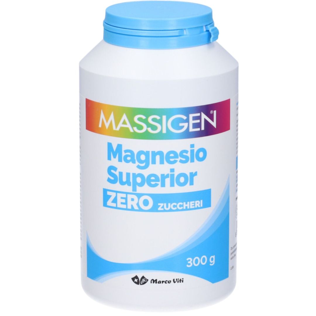 Massigen Magnesio Superior Zero Zuccheri Integratore Alimentare Polvere 300 g