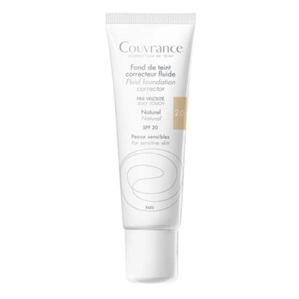 Avene Couvrance Fondotinta Correttore Fluido SPF20 Colore 2.0 Naturale