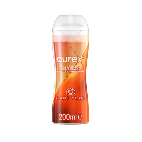 Durex Massage 2 in 1 Sensual Gel Intimo Lubrificante con Ylang Ylang 200 ml