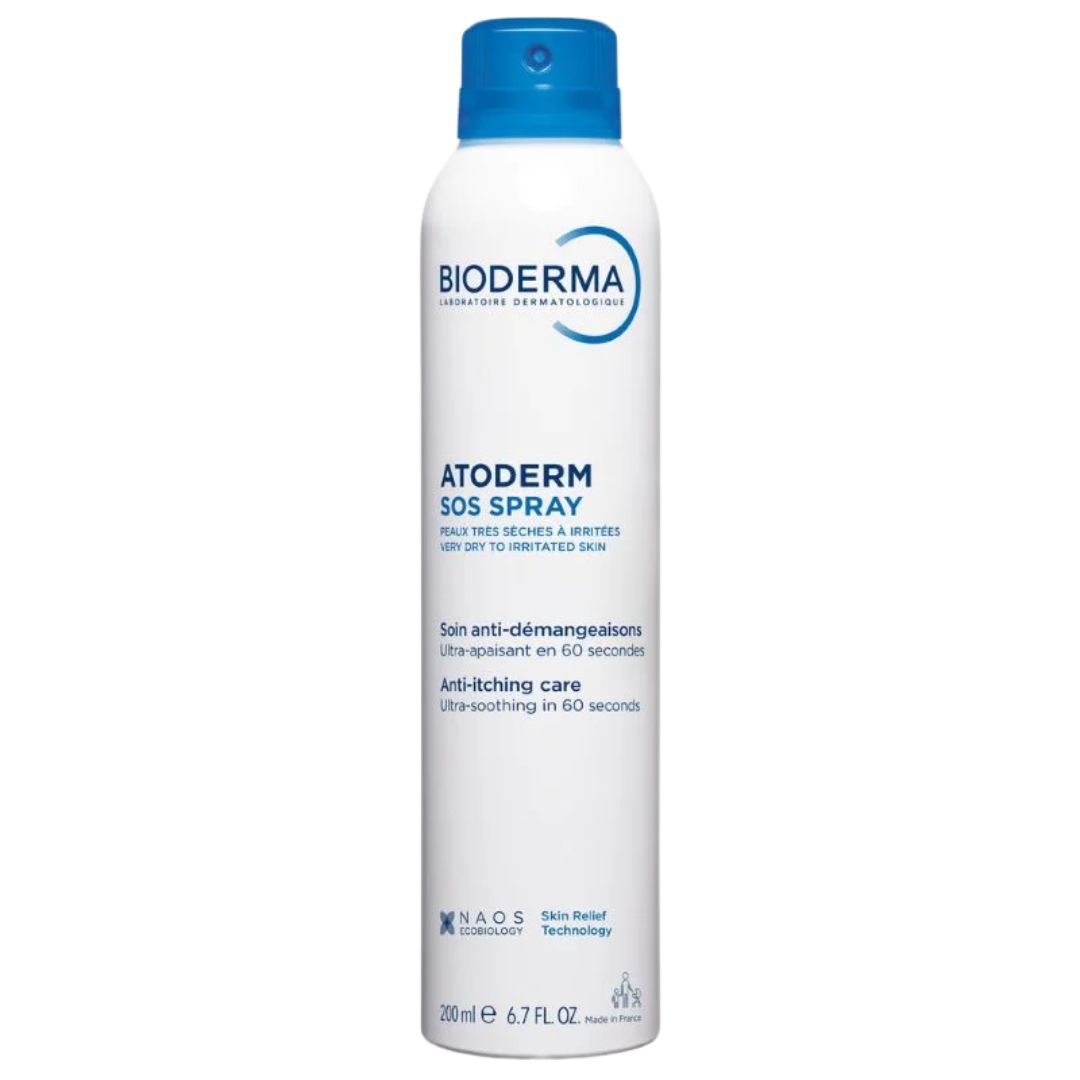 Bioderma Atoderm SOS Spray Trattamento Anti-Prurito per Pelli Sensibili 200 ml