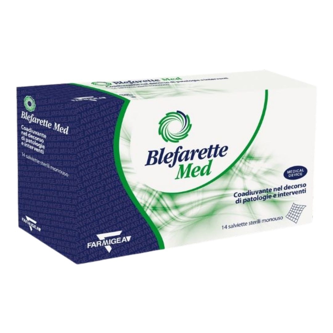 Blefarette Med Salviette Oculari Sterili Monouso Detersione Perioculare 14 Pezzi