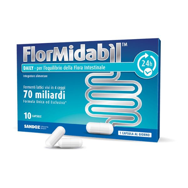 Flormidabil Daily Fermenti Lattici Integratore 10 Capsule