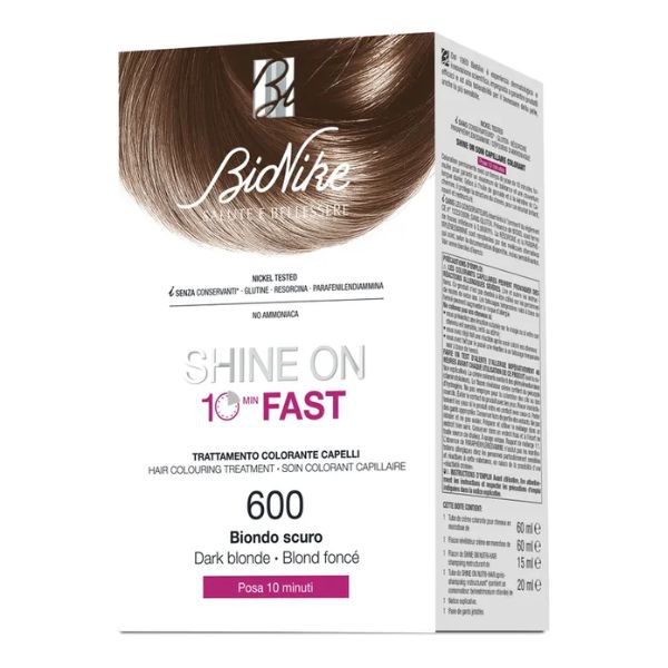 BioNike Shine ON Fast Tintura Trattamento 10 Minuti 600 Biondo Scuro