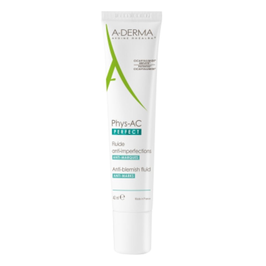 A-Derma Phys-AC Perfect Fluido Anti-imperfezioni Viso per Pelli Grasse 40 ml