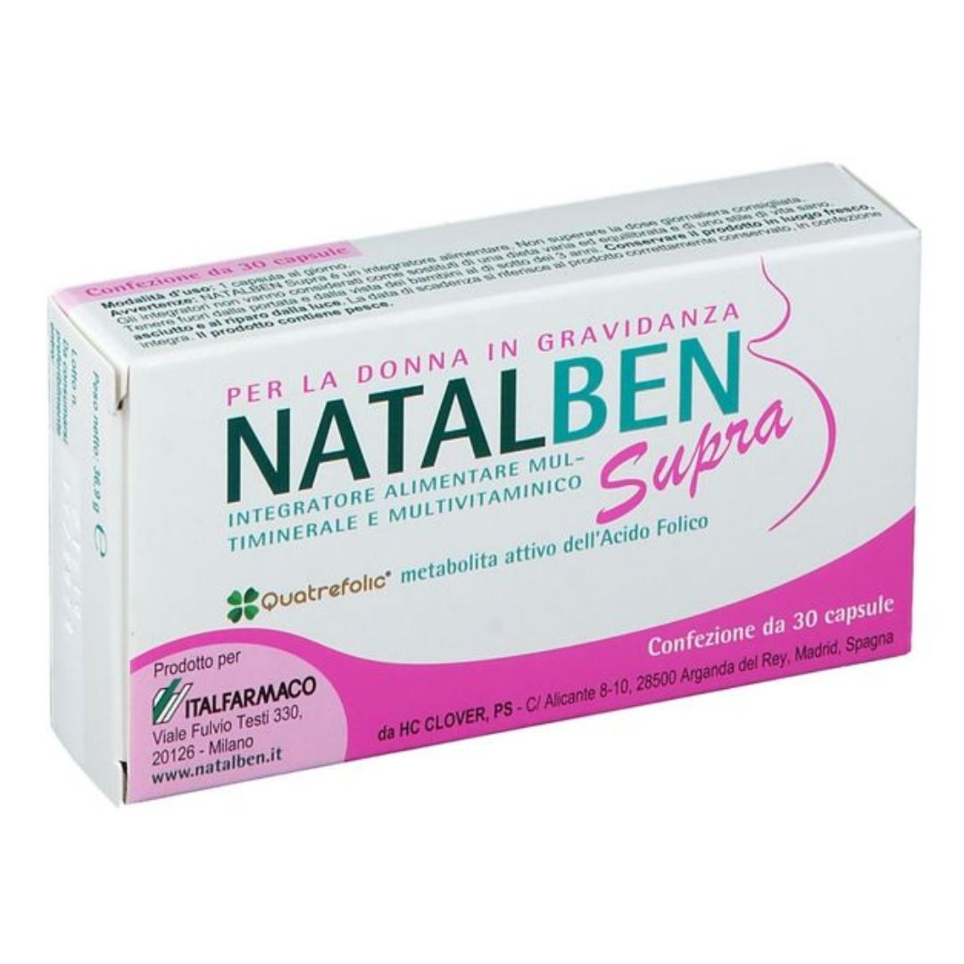 Natalben Supra Integratore Per la Donna che sta per diventare Mamma 30 Capsule