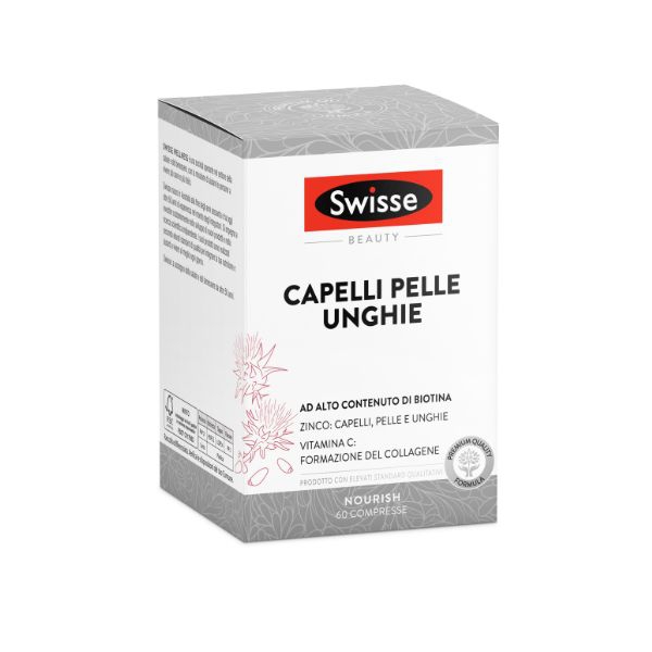 Swisse Capelli Pelle Unghie Integratore con Alto Contenuto di Biotina 60 compresse