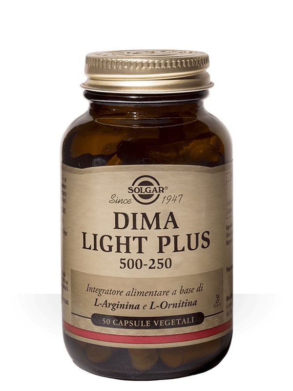 Solgar Linea Aminoacidi Dima Light Plus Integratore Alimentare 50 Capsule