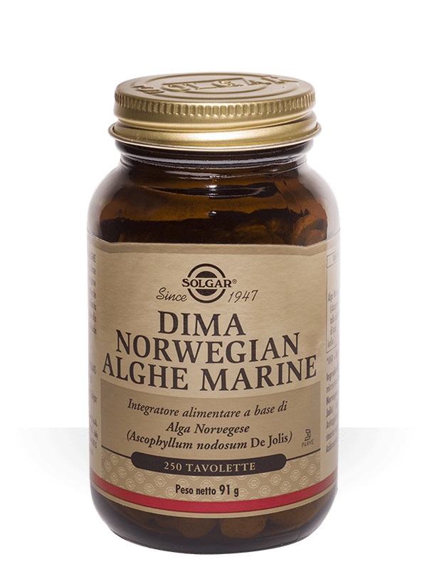 Solgar Linea Benessere Dima Norwegian Alghe Marine Integratore 250 Tavolette
