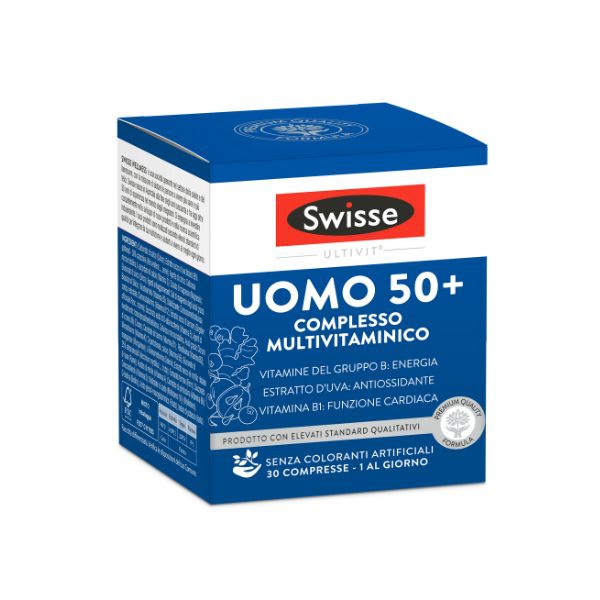 Swisse Uomo 50  Complesso Multivitaminico Integratore Alimentare 30 compresse