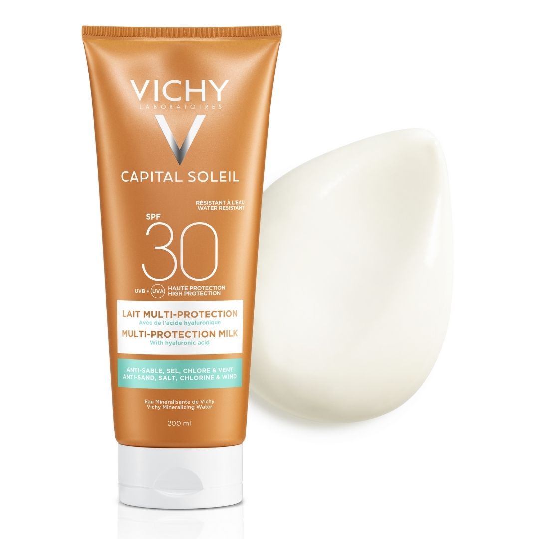 Vichy Capital Soleil Spf30 Latte Solare Multiprotezione Anti Sabbia 200 ml