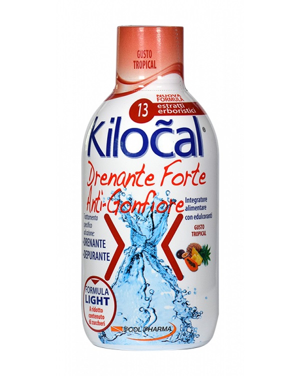 Kilocal Drenante Forte Anti-Gonfiore Depurativo Gusto Tropical 500 ml
