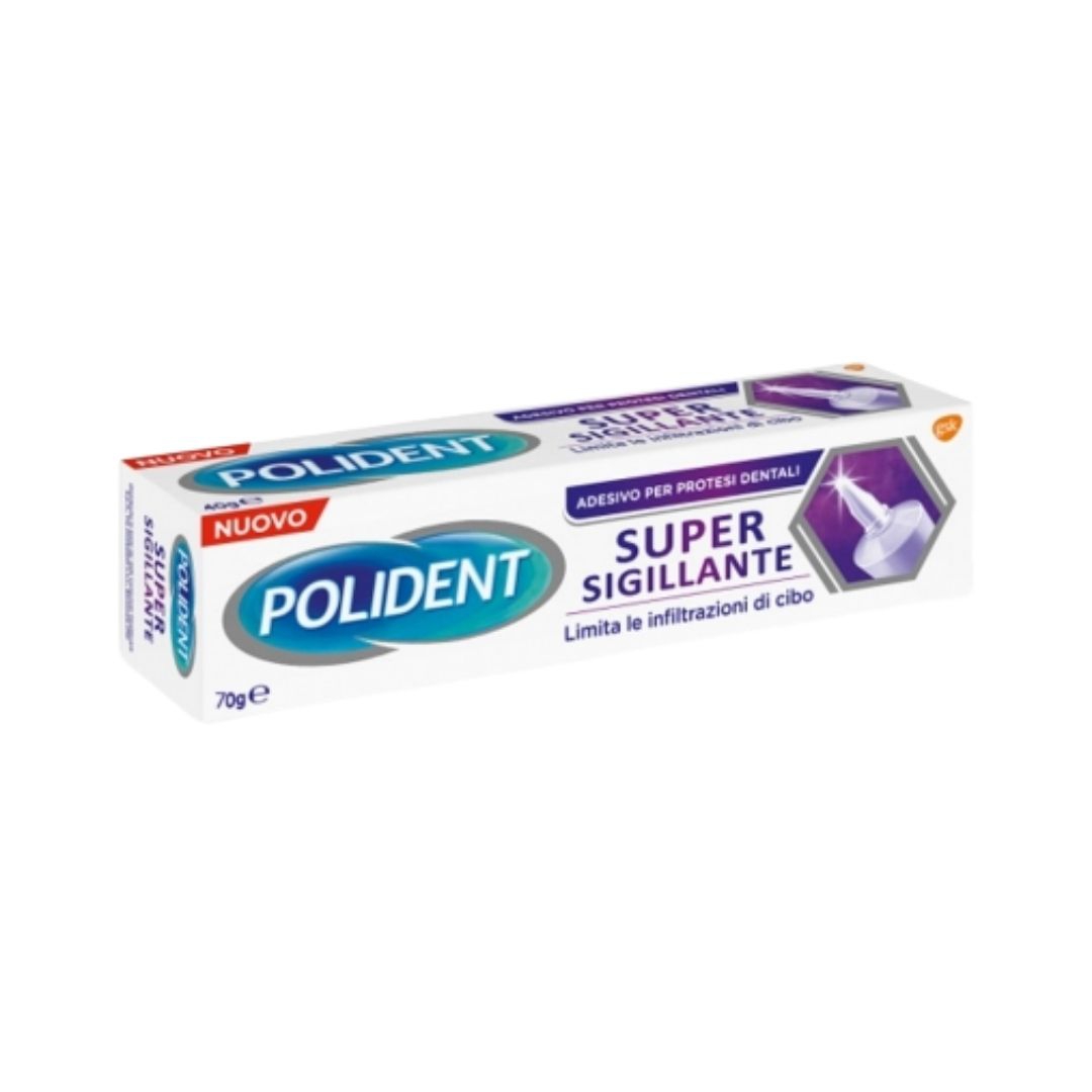 Polident Super Sigillante Crema Adesiva Protesi Dentali Protezione Gengive 70 g