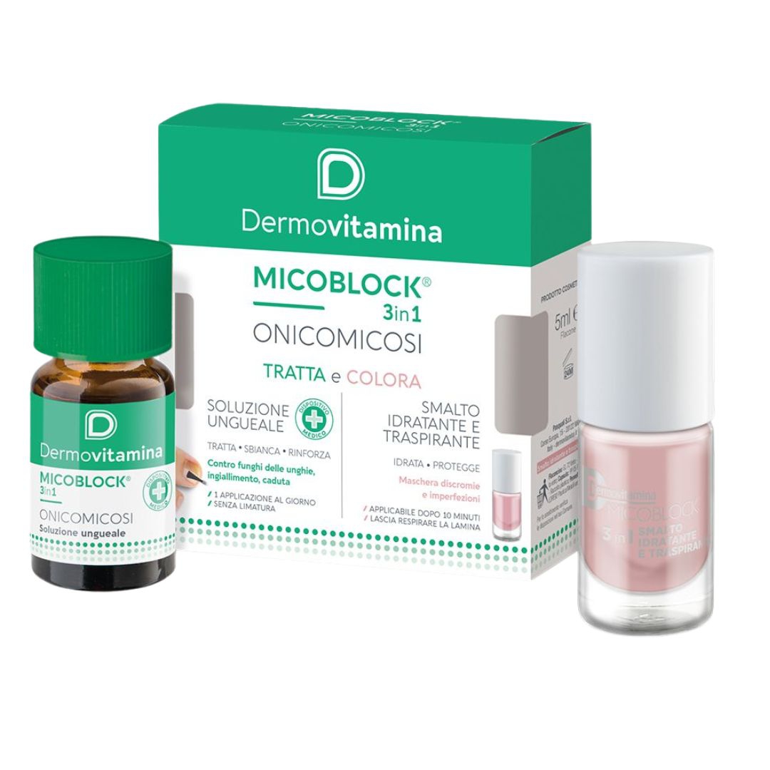 Dermovitamina Onicomicosi Micoblock Soluzione Ungueale Tratta e Colora 7ml