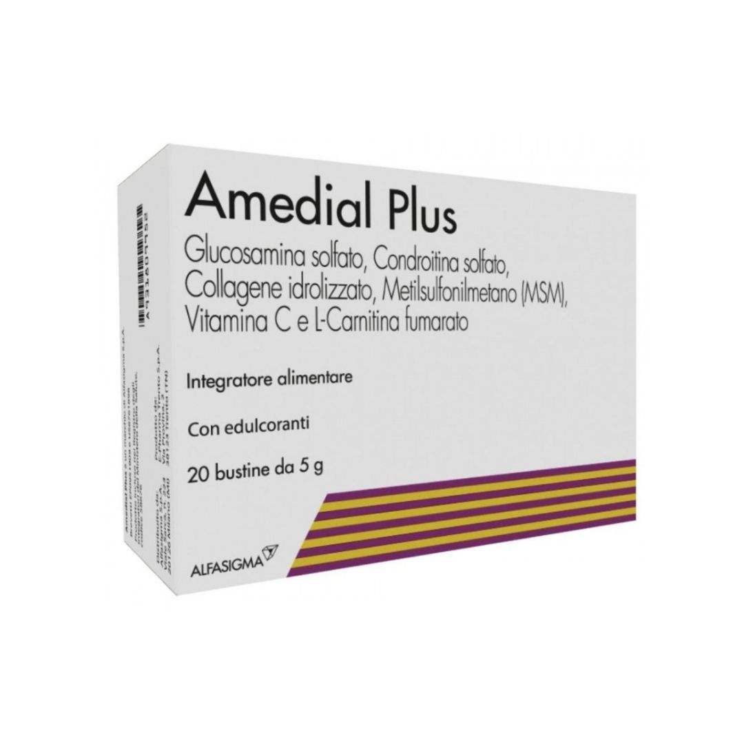 Amedial Plus Integratore Alimentare Collagene 20 Buste