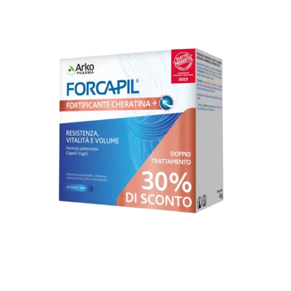 Forcapil Crescita Forza Resistenza Integratore per Capelli E Unghie 2x60 Capsule