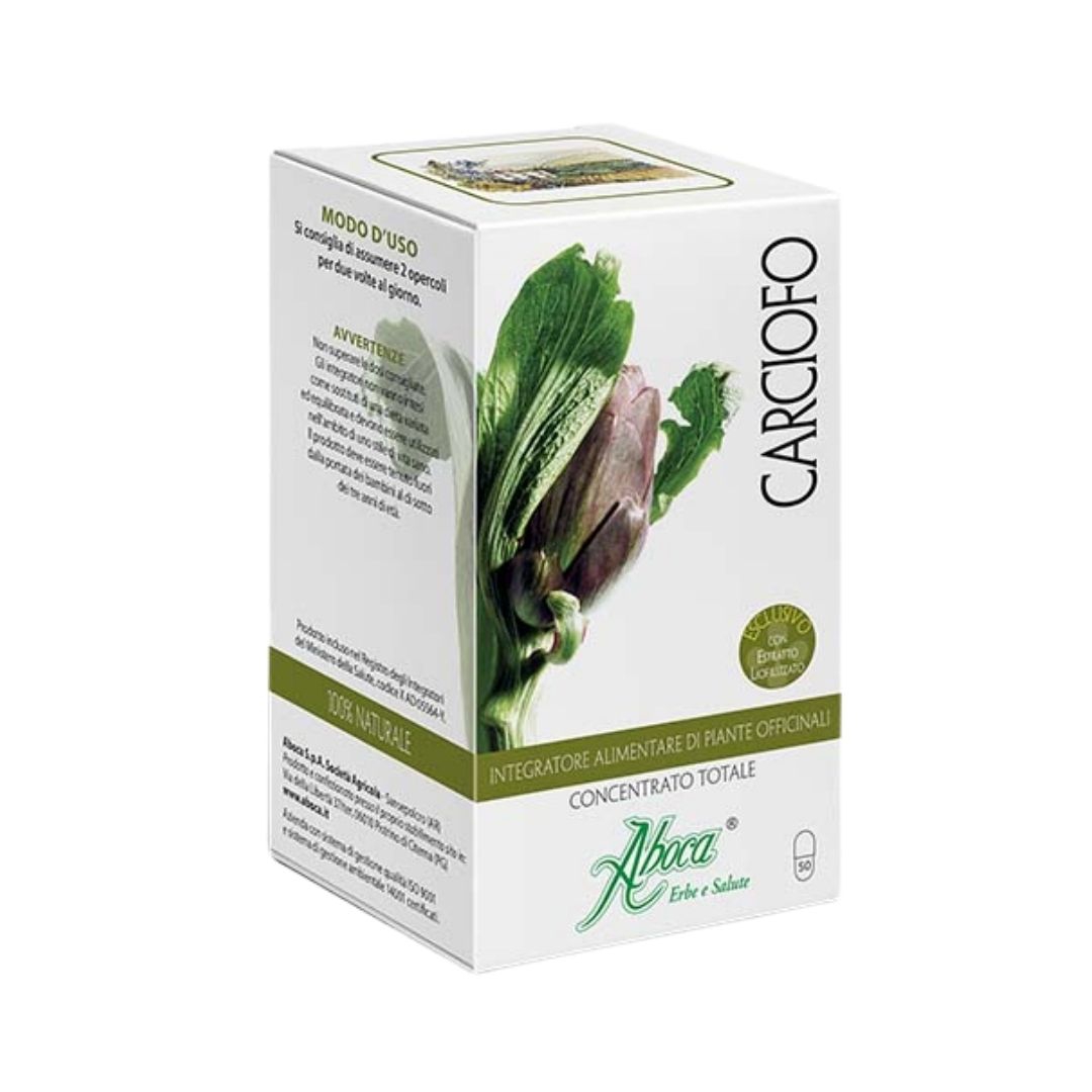 Aboca Integratori Linea Stomaco Sano Carciofo Integratore Alimentare 50 Opercoli