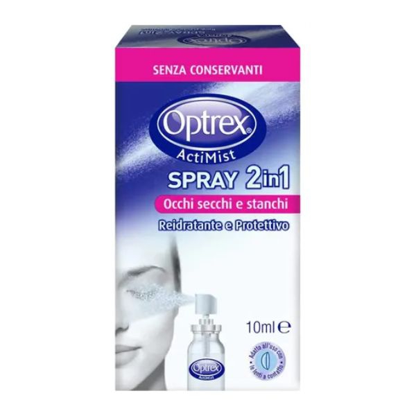 Optrex Actimist Spray 2 In 1 per Occhi Secchi e Stanchi 10 ml