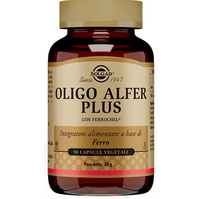 Solgar Oligo Alfer Plus Integratore di Ferro 90 Capsule