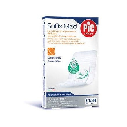 Pic Soffix Med Cerotto Post Operatorio Delicato 10x12 5 Pezzi