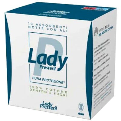 Lady Presteril Cotton Notte Con Ali 10 Pezzi