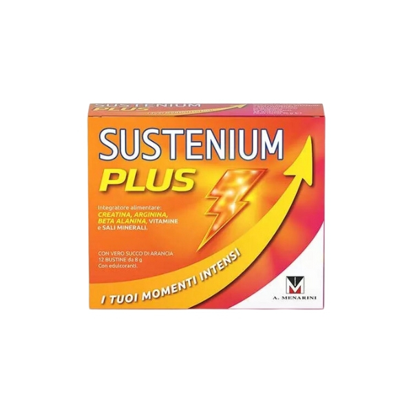 Sustenium Plus Integratore di Creatina Arginina 12 Bustine