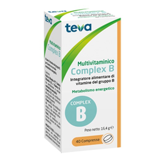 Teva Multivitaminico Complex B Integratore Vitamine Gruppo B 40 Compresse