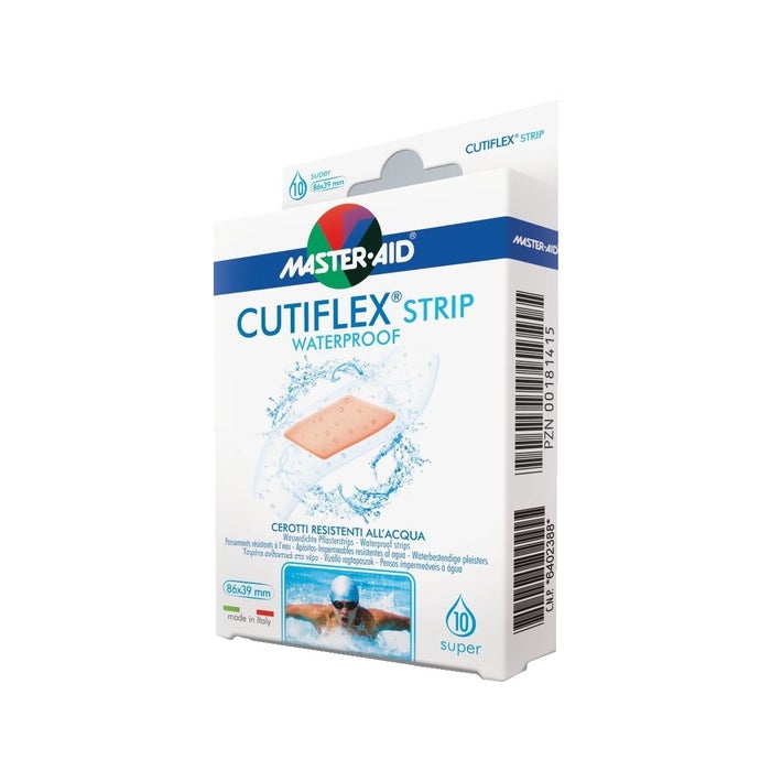 Cutiflex Strip Cerotto 20 Micron Trasparente Grande 10 Pezzi
