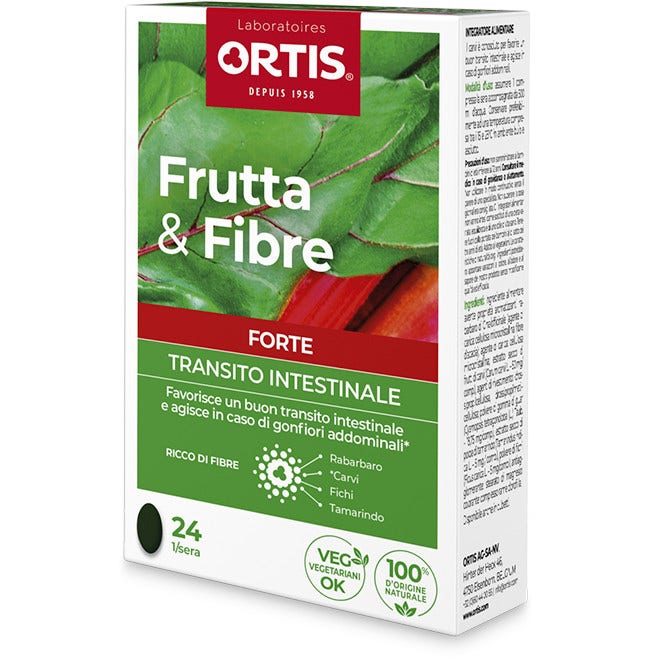 Frutta e Fibre Forte Integratore Per Il Transito Intestinale Pigro Occasionale24