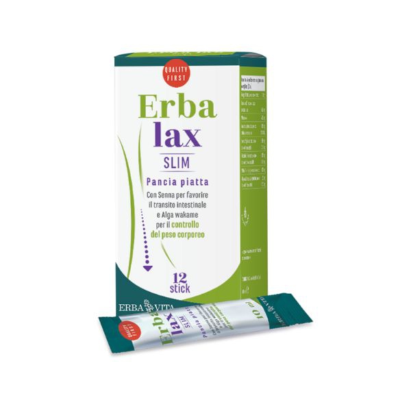 Erba Vita Erbalax Slim Pancia Piatta Integratore Dimagrante 12 Stick