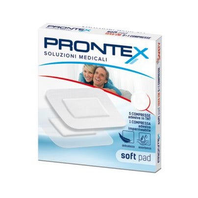 Safety Prontex Soft Pad Garza Adesiva 10x12 5 cm 6 Pezzi