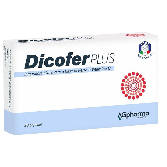 Dicofer Plus Integratore Ferro e Vitamina C 30 Capsule