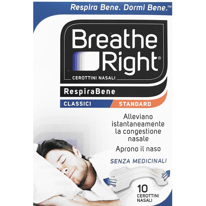 Breath Right Cerotti Nasali Classici 10 Pezzi