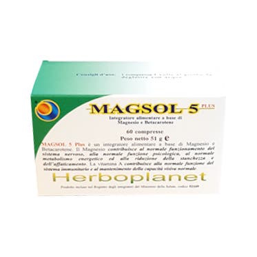 Herboplanet  Magsol 5 Plus Integratore 60 Compresse