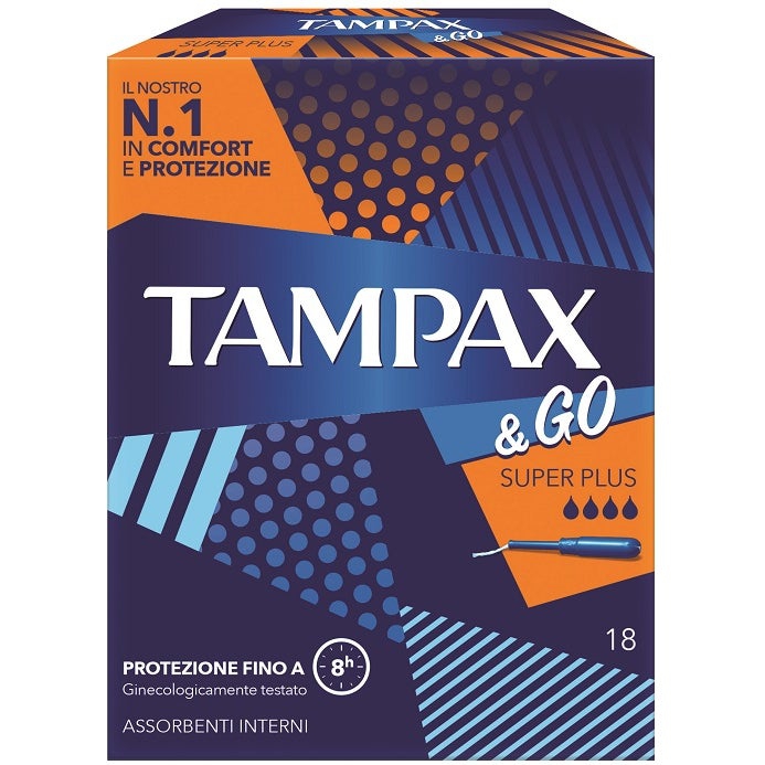 Tampax&Go Super Plus Tampone Interno 18 Pezzi