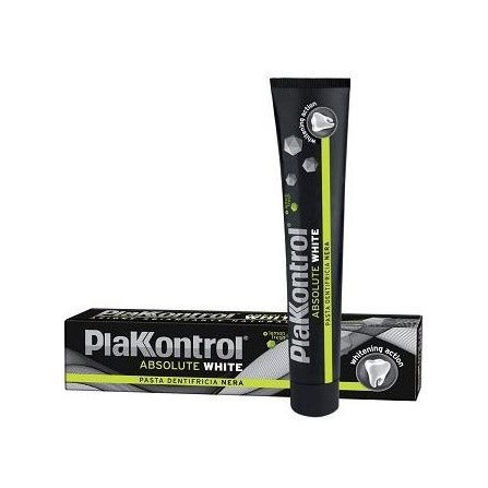 PlakKontrol Absolute White Pasta Dentifricia Nera Sbiancante 75 ml