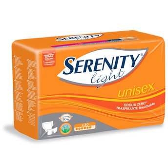 Serenity Light Unisex Pannolone Incontinenza Lieve E Moderata 30 Pezzi