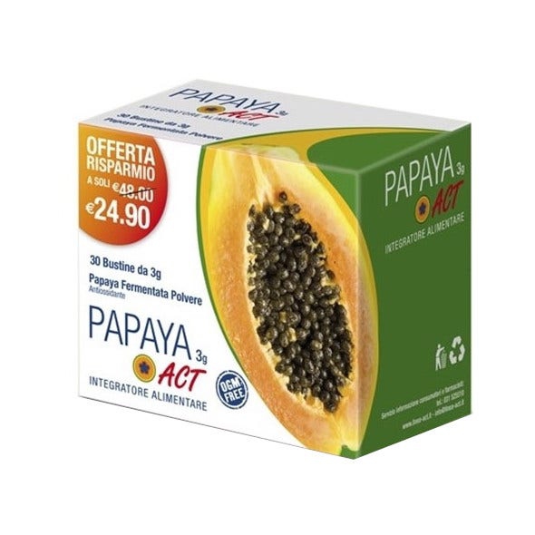 Papaya Act Integratore Metabolismo Energetico 30 Bustine