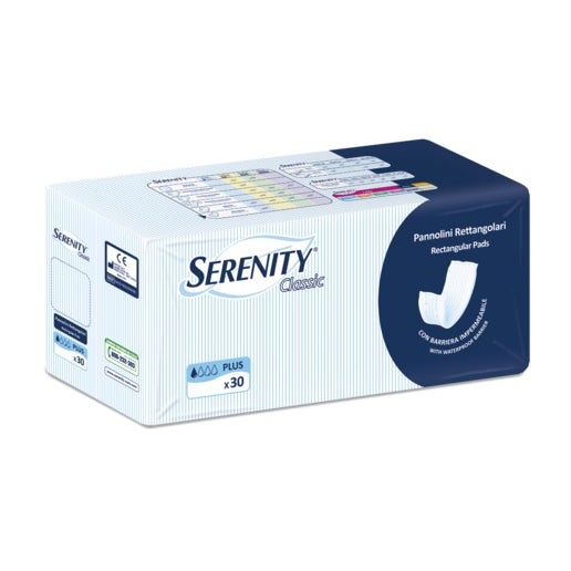 Serenity Classic Pannolone Rettangolare Con Barriera 30 Pezzi