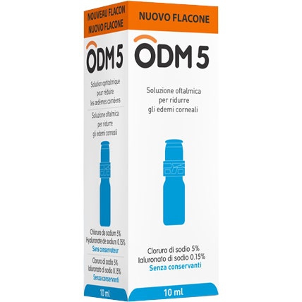 ODM 5 Soluzione Oftalmica Riduzione Edema Corneale 10 ml