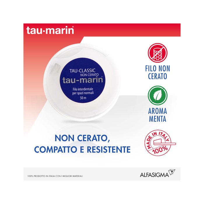 Tau Marin Filo Interdentale Classic Non Cerato 50 m